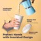 100 Pack 16 oz Disposable Coffee Cups with Lids, Premium Paper To Go Coffee Cups, Leak Proof Hot Coffee Cups with Lids for Travel, Office, Hot/Cold Beverages (White Lids)